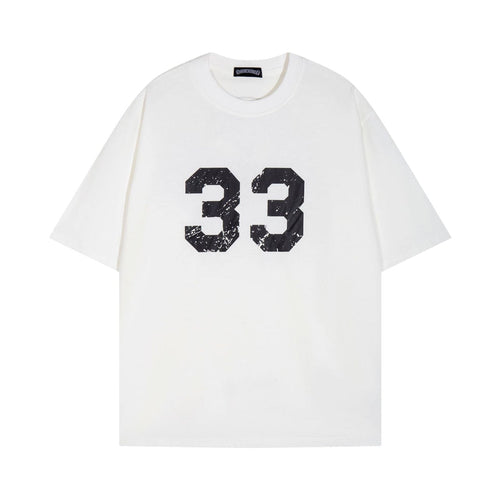Chrome Heart T Shirts Horseshoe Cross Print Short Sleeve T-Shirt