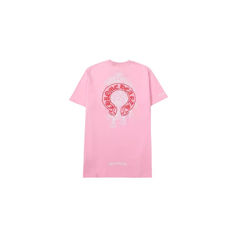 Chrome Heart T Shirts Horseshoe Stacked Cross Short Sleeve T-Shirt