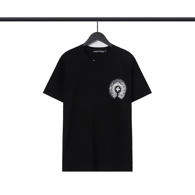 Chrome Heart T-Shirts Sanskrit cross logo short-sleeved men's T-shirt