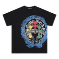 Chrome Heart T Shirts Crowe Cross Horseshoe Hot Diamond T-Shirt Short Sleeve