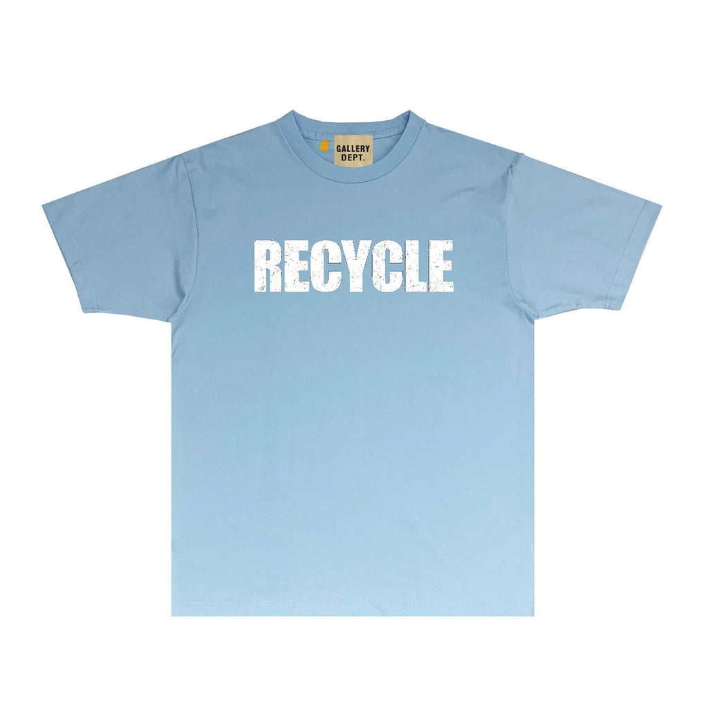 Gallery Dept T Shirt Retro Printed Loose Short-Sleeved Shirt (part1)