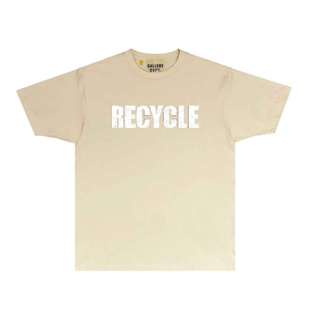 Gallery Dept T Shirt Retro Printed Loose Short-Sleeved Shirt (part1)