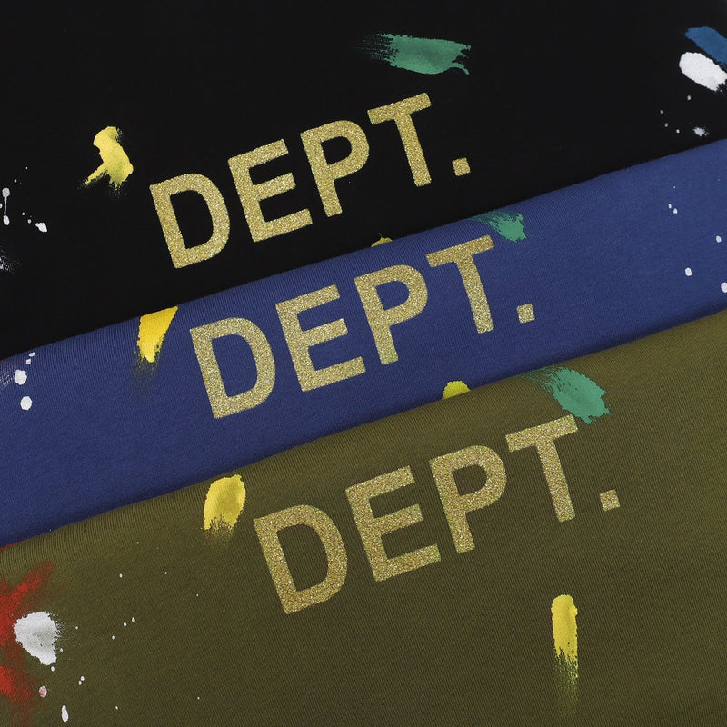 Gallery Dept T Shirts Splashed Ink Printing Loose Short Sleeve Base Lining