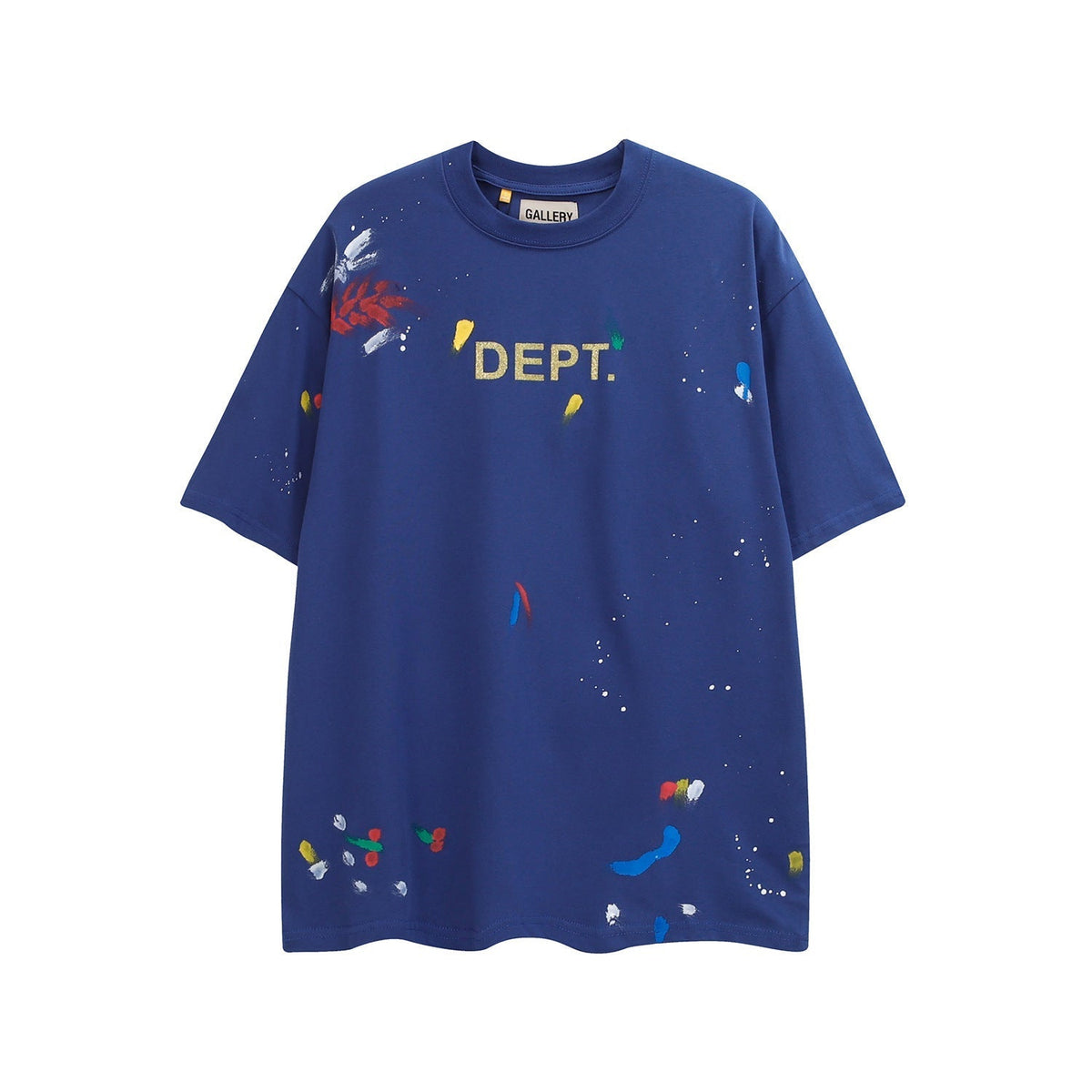 Gallery Dept T Shirts Splashed Ink Printing Loose Short Sleeve Base Lining